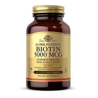 Biotin 5000mcg - 100 vcaps