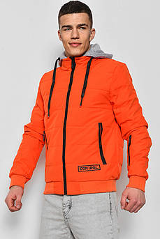 Куртка чоловiча демicезонна помаранчевого кольору 175186M