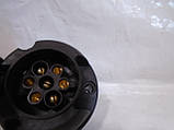 Роз'єм фаркопа — розетка, пластик стандартна (7 контактів), фото 2