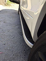 Боковые пороги Tayga (2 шт., алюминий) Только на короткую базу для Volkswagen T5 Caravelle 2004-2010 годов от