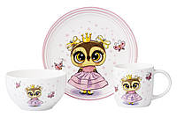 Набор детской посуды Ardesto Princess owl AR-3453-OS 3 предмета b