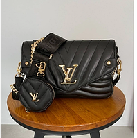 Louis Vuitton New Wave Multi Pochette Black высокое качество женские сумочки и клатчи высокое качество