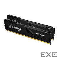 Модуль памяти для компьютера DDR4 32GB (2x16GB) 3600 MHz Fury Beast Black Kingston (KF436C18BBK2/32)