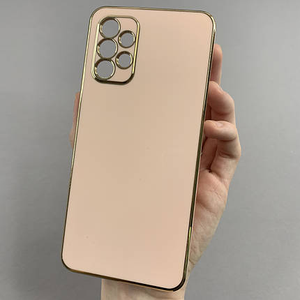 Чохол для Samsung Galaxy A32 5G (A326B) глянцевий із золотою окантовкою чохол на самсунг а32 5г пудровий h7y, фото 1