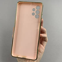 Чохол для Samsung Galaxy A32 5G (A326B) глянцевий із золотою окантовкою чохол на самсунг а32 5г пудровий h7y, фото 3