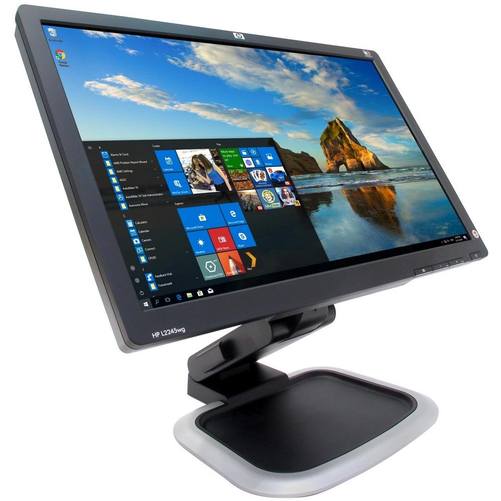 Монітор 22" 1680*1050 TN HP L2245wg VGA DVI USB*2 Pivot чорний бв A- Гар.12міс! #