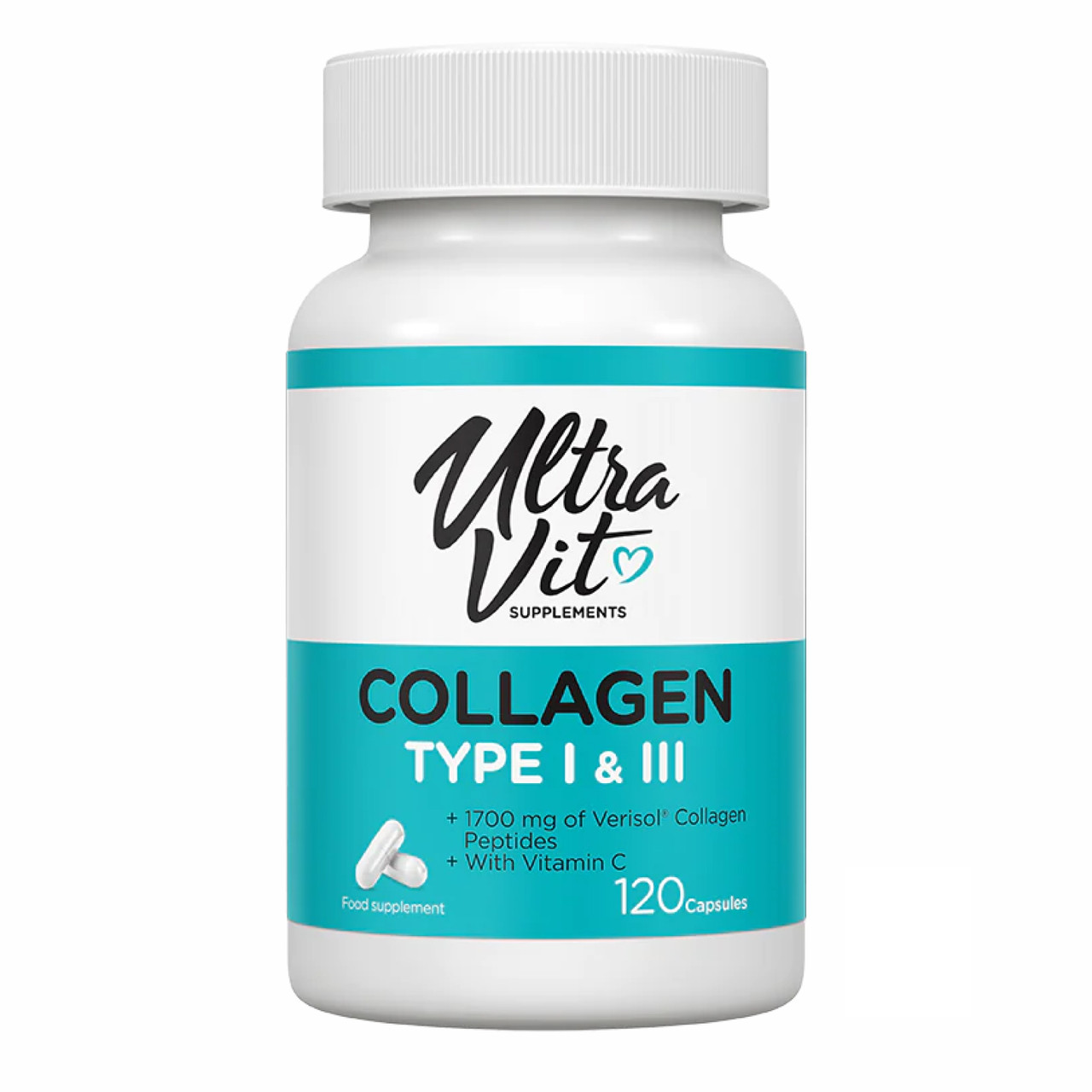 Collagen Type I & III - 120 caps, фото 1