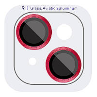 Защитное стекло на камеру для iPhone 13 mini / 13 (Красное)