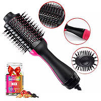 Фен щетка для волос One Step 3в1 + Подарок Капсулы для волос / Воздушный стайлер для укладки волос