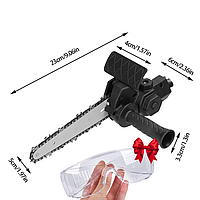 Цепная насадка пила на дрель - портативная цепная пила 4 дюйма + Подарок Защитные очки AmmuNation
