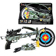 Арбалет Дитячий, стріли на присосках, з лазерним прицілом, мішені, стрілами 35881L (0488)