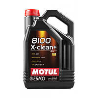 MOTUL 8100 X-clean+ SAE 5W30 5 L акционный комплект 8шт.+1шт.