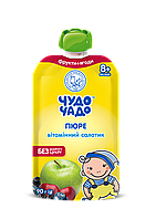 Пюре Чудо-Чадо «Вітамінний салатик з вітаміном С» стерилізоване без цукру, 90 г