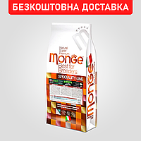 Сухой беззерновой корм Monge Dog Bwild Grain Free для взрослых собак всех пород с ягненком, 15 кг