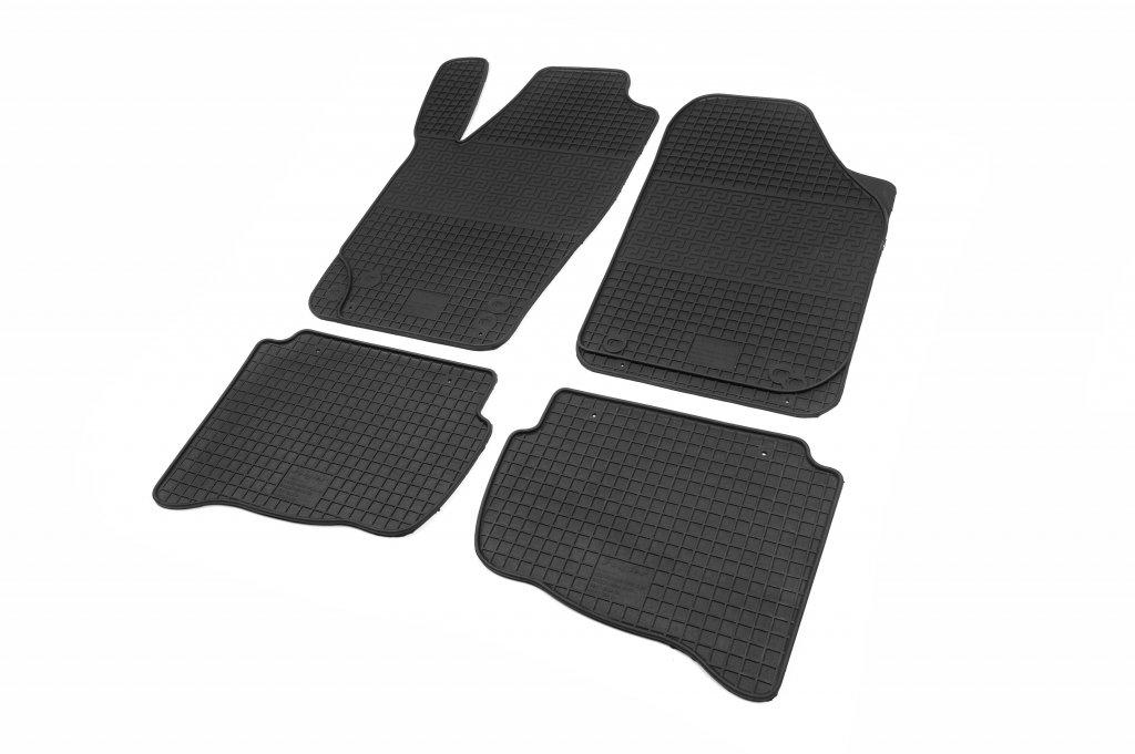 Коврики салона Skoda Fabia I/II 2000-2014, VW Polo 2002-2009 борт 1см, евроклетка Polytep