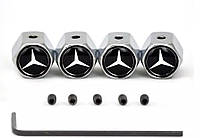 Колпачки золотник Mercedes-Benz ниппель с логотипом 4шт