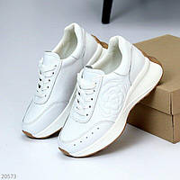 Белые кожаные кроссовки Jarvi, кроссы белые кожаные 36,38,39,41р код 20573