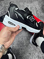 Спортивные мужские кроссы New Balance Черные удобные кроссовки для активных мужчин Стильная фирменная обувь