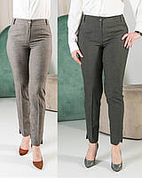 Укороченные брюки на резинке большие размеры и норма (46-54)