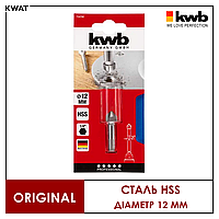 Зенкер по дереву та кольоровому металу 12 мм KWB Сталь HSS 6-гранний хвостовик 1/4"