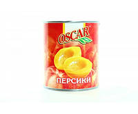 Персики половинки в сиропе ж/б Oscar 850 г