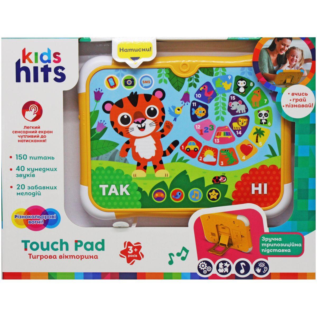 Планшет "Touch Pad: Тигрова вікторина" (укр) Kids hits (KH02/002)