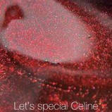 NAILSOFTHENIGHT Let’s special Céline — темно–червоний з червоними блискітками гель лак для нігтів, що перекриває в один шар, 10 мл, фото 2