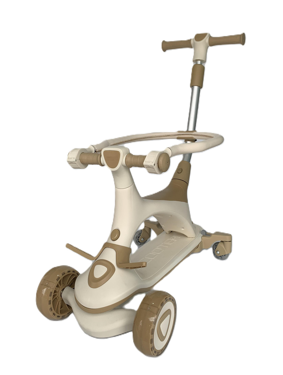 Дитячий самокат-біговел трансформер музична світна платформа, фото 1