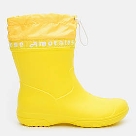 Чоботи ЕВА з манжетою жіночі Jose Amorales 119215 Жовті