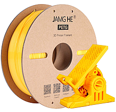 Пластик в котушці для 3D друку PETG Jamg He 1,75 мм 1 кг жовтий (Yellow)