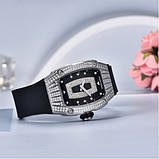 Жіночий кварцовий годинник із сапфіровим склом Pagani Design PD-YS013 Silver-Black, фото 4