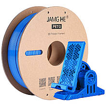 Пластик в котушці для 3D друку PETG Jamg He 1,75 мм 1 кг синій (Blue)