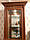 Красива скляна пенал вітрина ДШ для посуду у вітальню класика з підсвіткою Лаціо Світ Меблів, фото 5