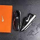 Підліткові шкіряні кросівки Nike Air Max Black, фото 8