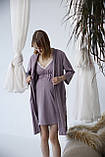 Халат і сорочка для вагітних та годуючих Pregnant Style Polina 44 Рожевий, фото 2