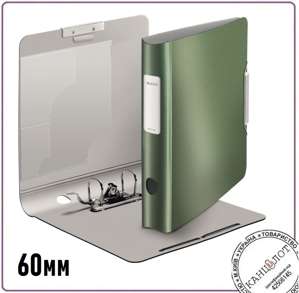 Папка-реєстратор Leitz Active Style 180 градусів, 60мм, зелений (1109-00-53), фото 1