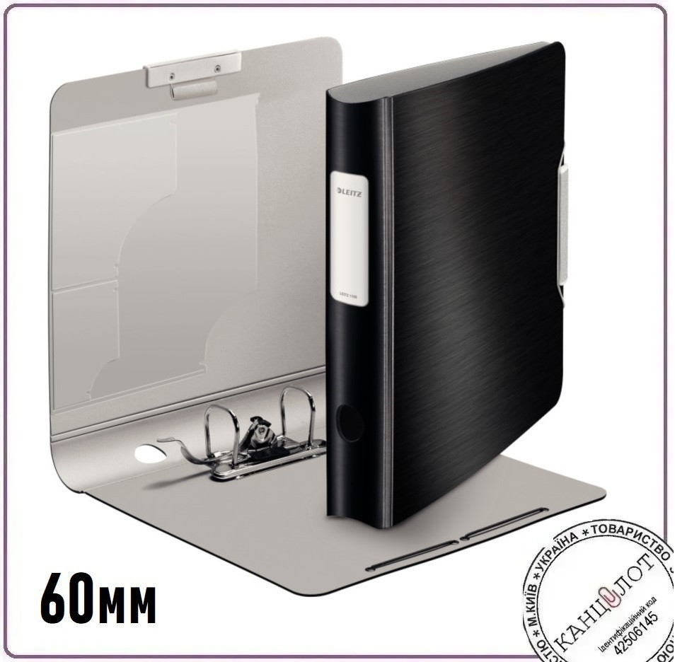Папка-реєстратор Leitz Active Style 180 градусів, 60мм, чорний (1109-00-69)