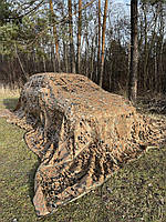 Маскувальна сітка осінь для автомобіля, пікапа, позашляховика та техніки. "Листя №4"