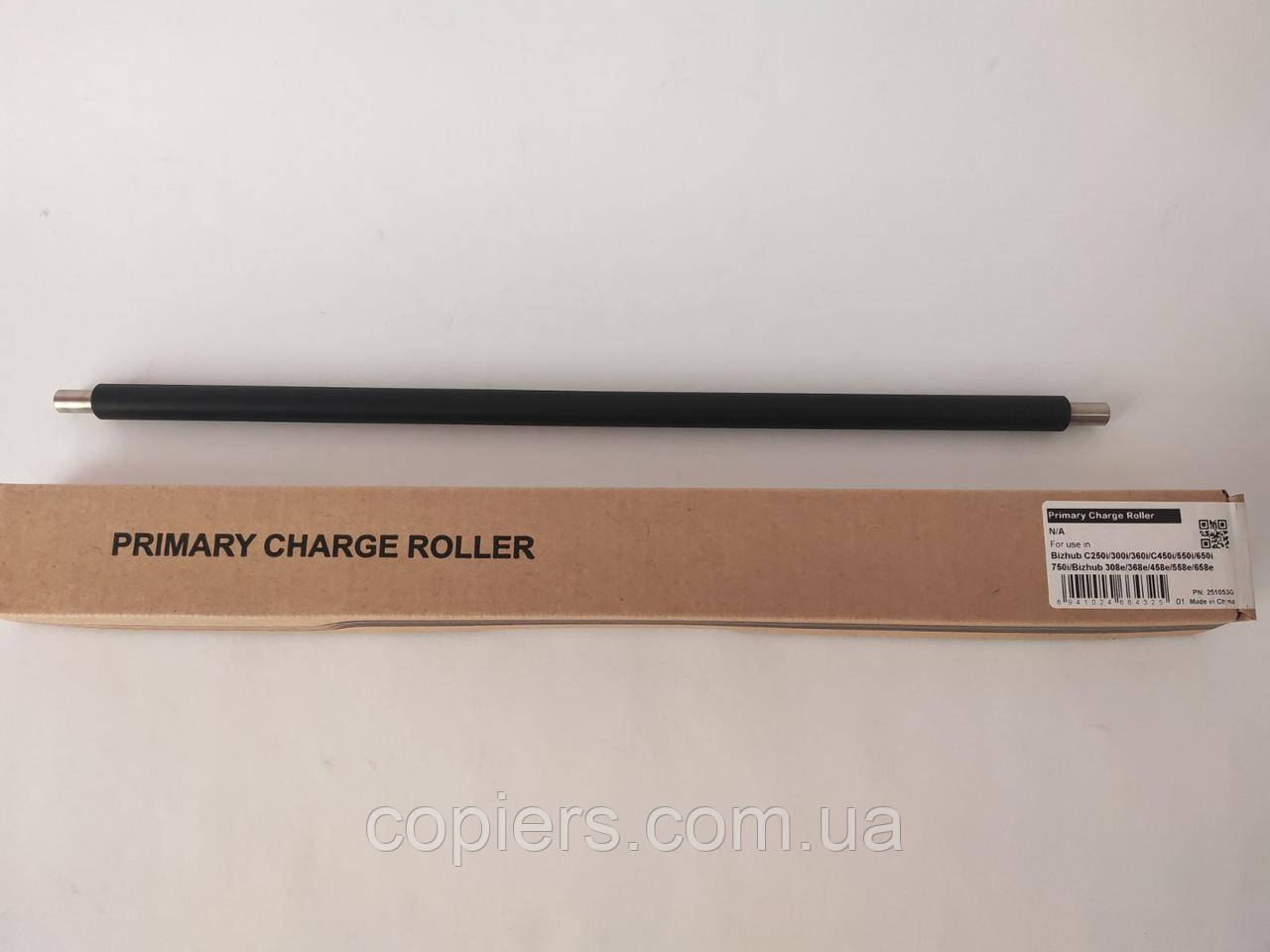 Charge roller (PCR) зарядний ролик Bizhub C250i C450i 750i 308e 658e, сумісний, 251053G, фото 1