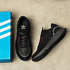 Чоловічі шкіряні кросівки Ads Black, фото 6