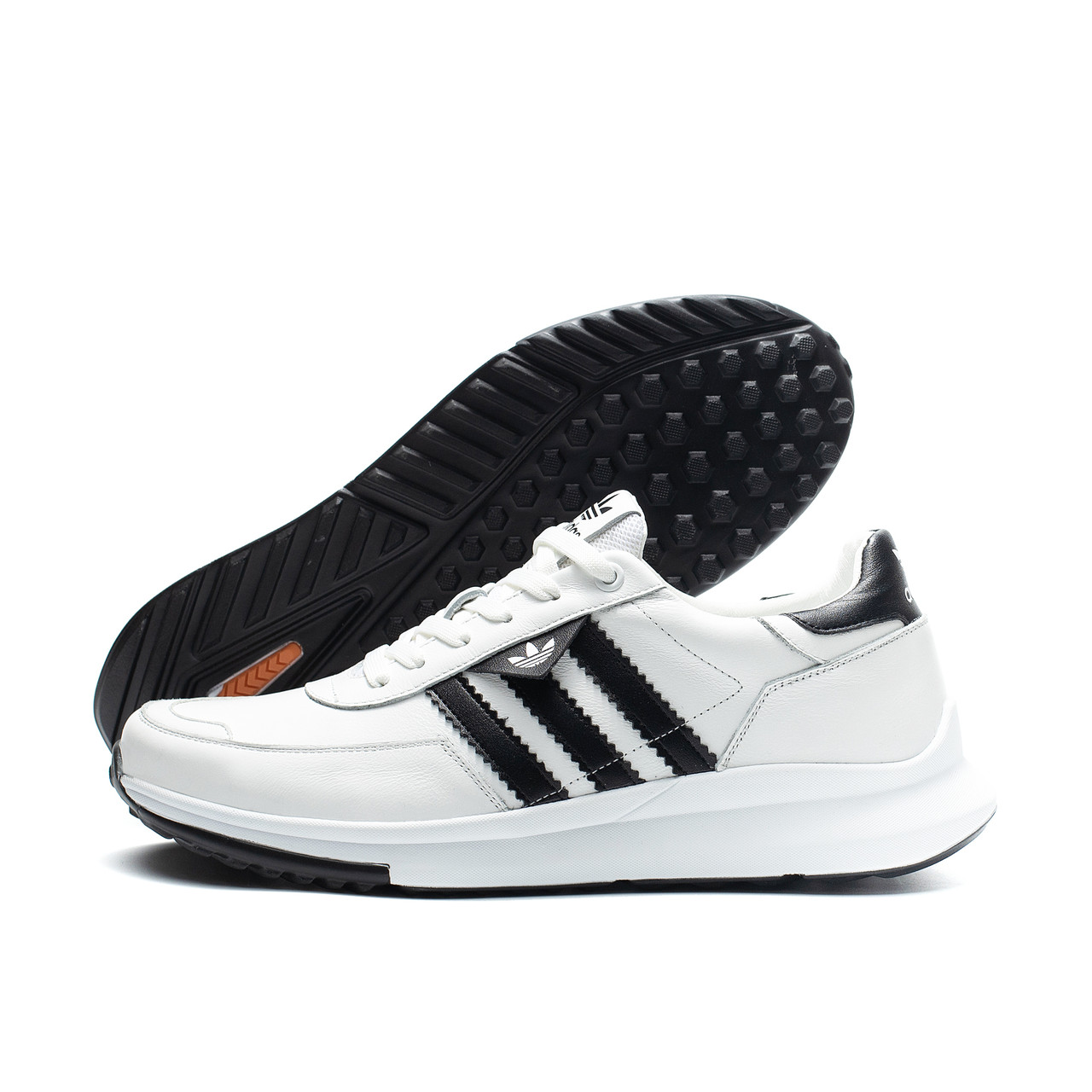 Чоловічі шкіряні кросівки Retropy White, фото 1