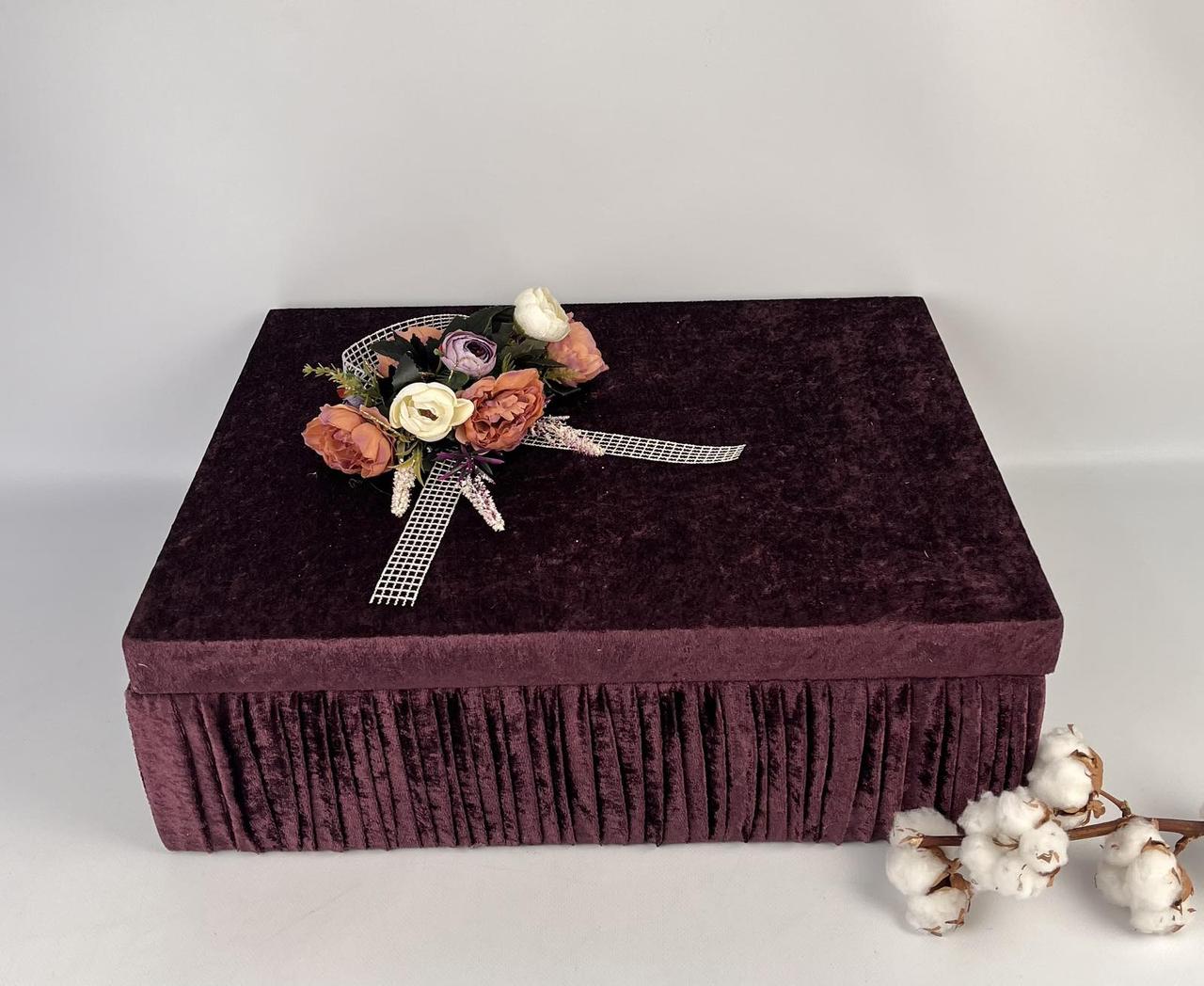 Подарункова скринька Maison Royale Purple with flowers