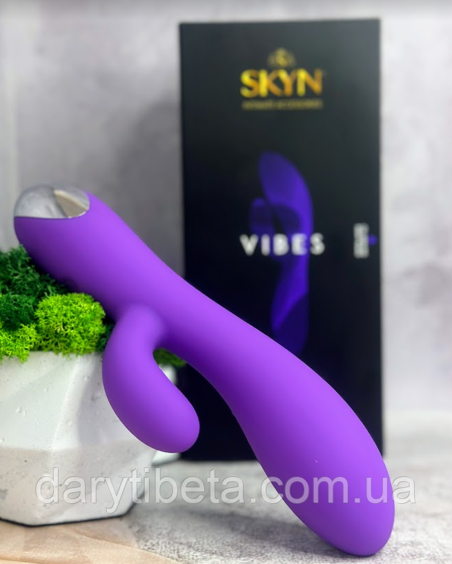 Ексклюзив! Вібратор-кролик подвійної стимуляції Skyn Vibes Intimate Vibrator Оригінал США