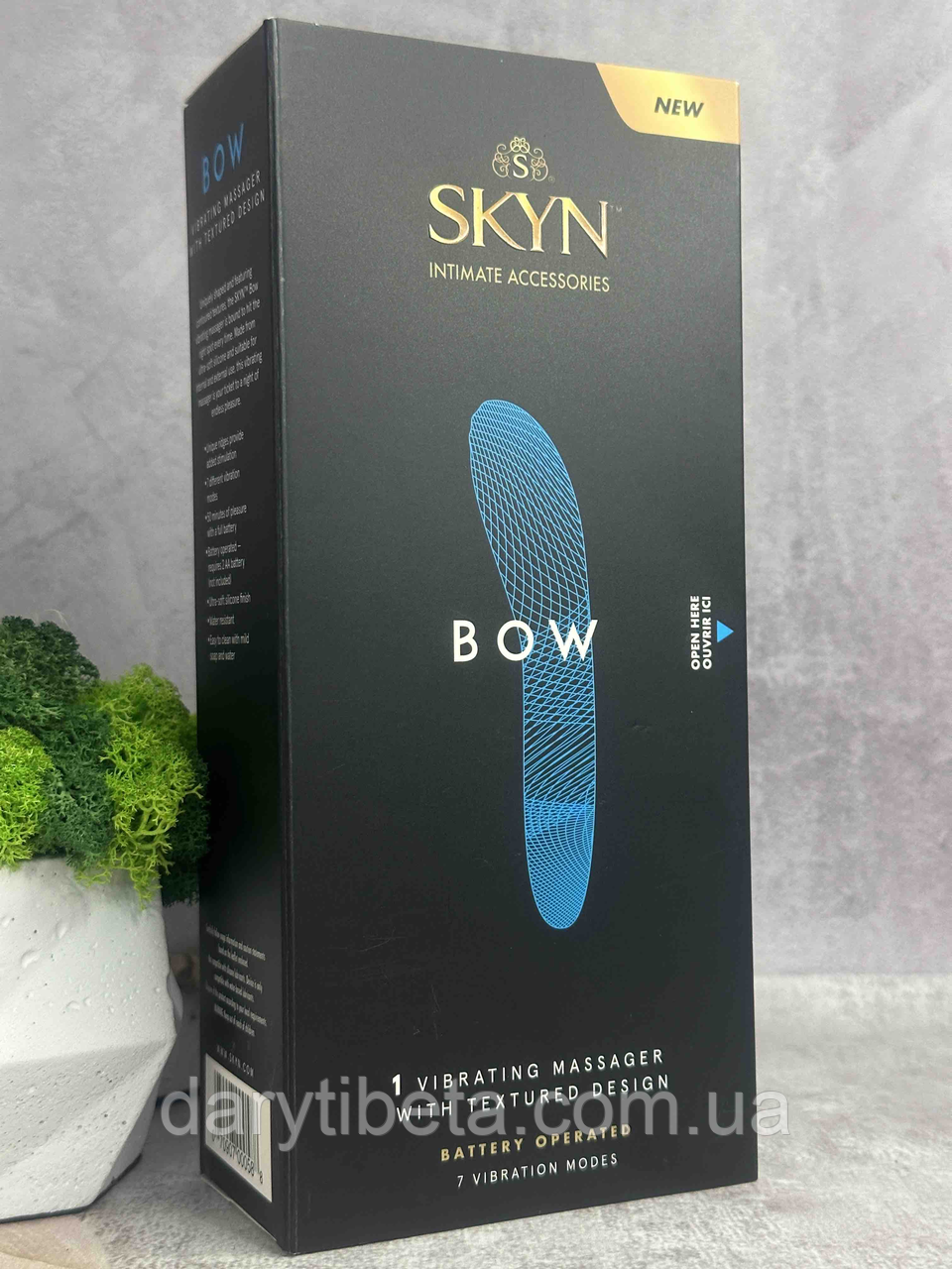 Ексклюзив! Вібратор із рельєфним дизайном SKYN® Bow Оригінал США