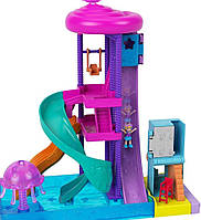 Игровой набор Полли Покет Аквапарк Polly Pocket Pollyville Super Slidin Water Park GNG65 оригинал