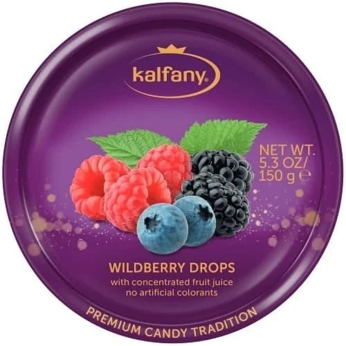 Льодяники Kalfany Wildberry Candies лісові ягоди 150г