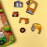 Вкладиші Тварини на вантажівках з картками ПСД216