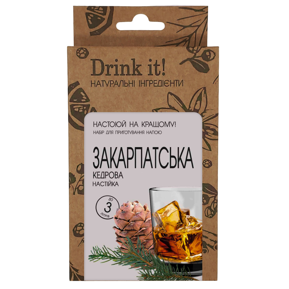 Набір для настоювання Drink it Закарпатська кедрова, фото 1