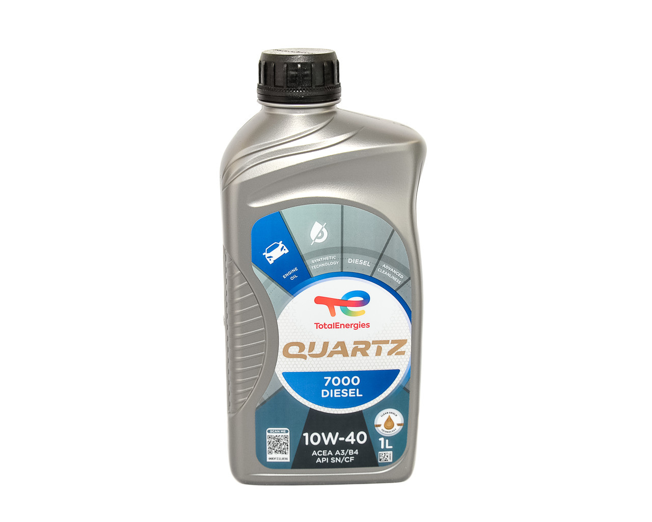 Моторна олива Total QUARTZ D 7000 10W40 (SN), 1 л. - ACEA A3/B4 API SN/CF, фото 1