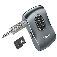 Блютуз для телефона в машину через аукс адаптер автомобильный аудио ресивер Bluetooth AUX Hoco E73